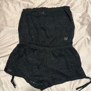 Victoria secret back Lace Romper/ beach cover up